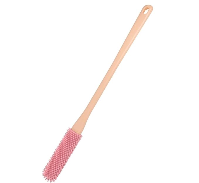 2-in-1 Silicone Foot Cleaning Brush with Long Handle | Foot & Toe Scrubber :f