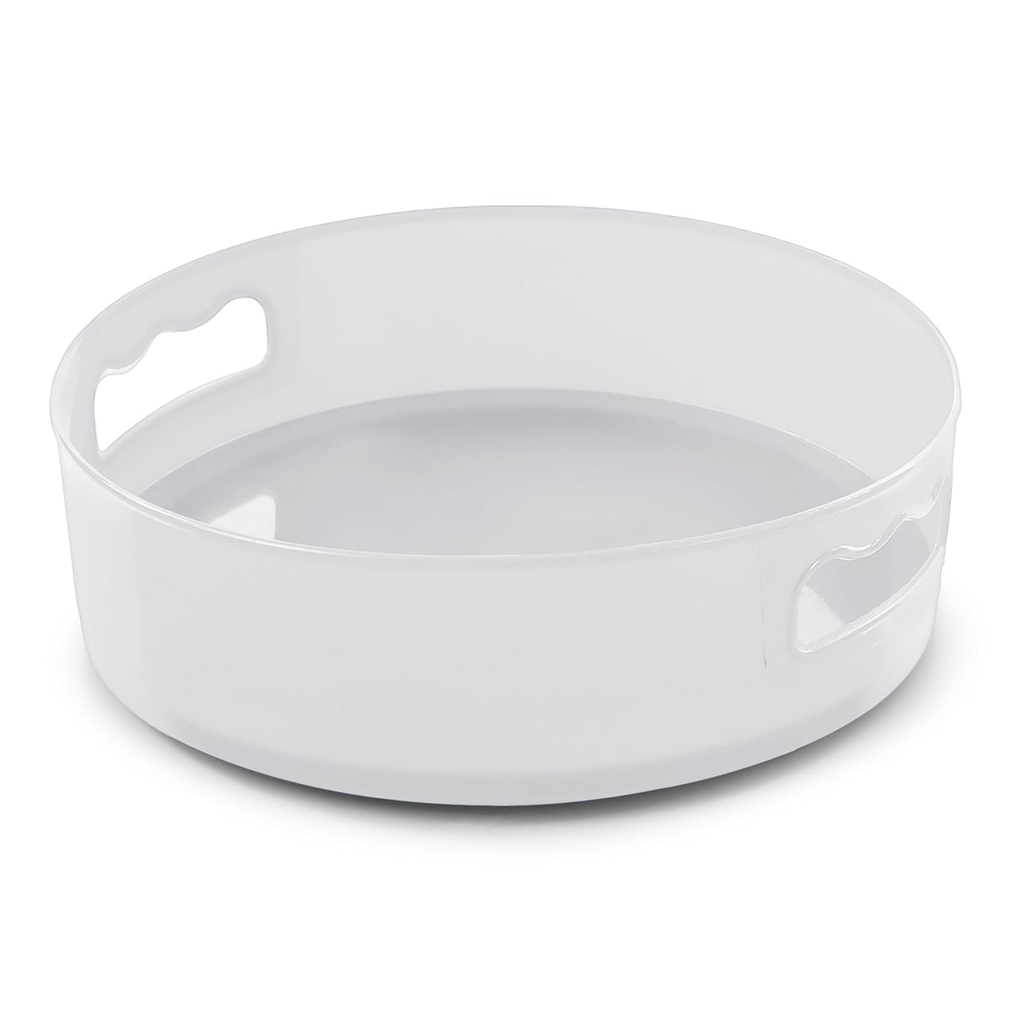 Space-Saving Rotating Organizer Tray (360°) – Easy-Access Kitchen, Pantry & Fridge Storage Solution (White): f