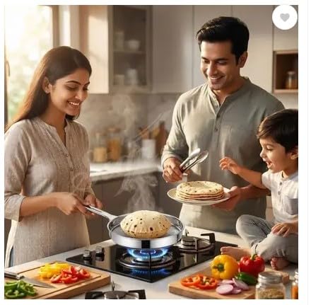 Stainless Steel Roti Roasting Rack – Gas Stove Phulka, Papad & Vegetable Roaster :f