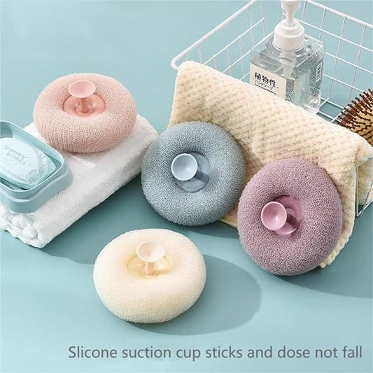 Suction Cup Bath Loofah- Pack of 3