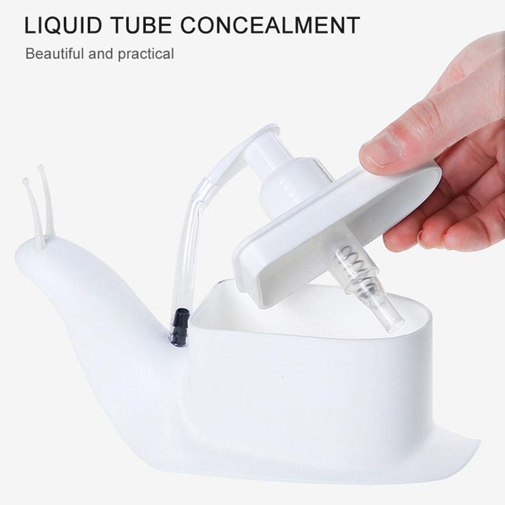 Cute Snail Liquid Soap Dispenser – Refillable Bathroom & Kitchen Hand Wash Pump; f