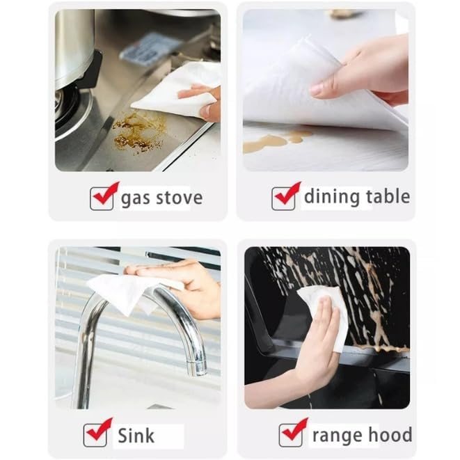 Multipurpose Cleaning Wet Wipes for Kitchen & Home – Tough on Grease, Easy to Use; g