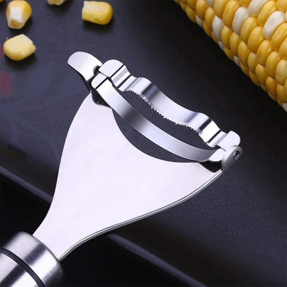 Multipurpose Corn Stripper Peeler – Stainless Steel Manual Corn Kernel Remover Tool :f