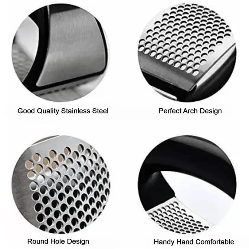 Premium Garlic Crusher – Easy, Quick & Mess-Free (Pack of 2)- .f