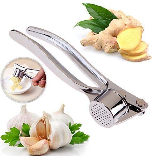 Heavy Duty Garlic Press & Crusher – Stainless Steel Manual Garlic Mincer :f