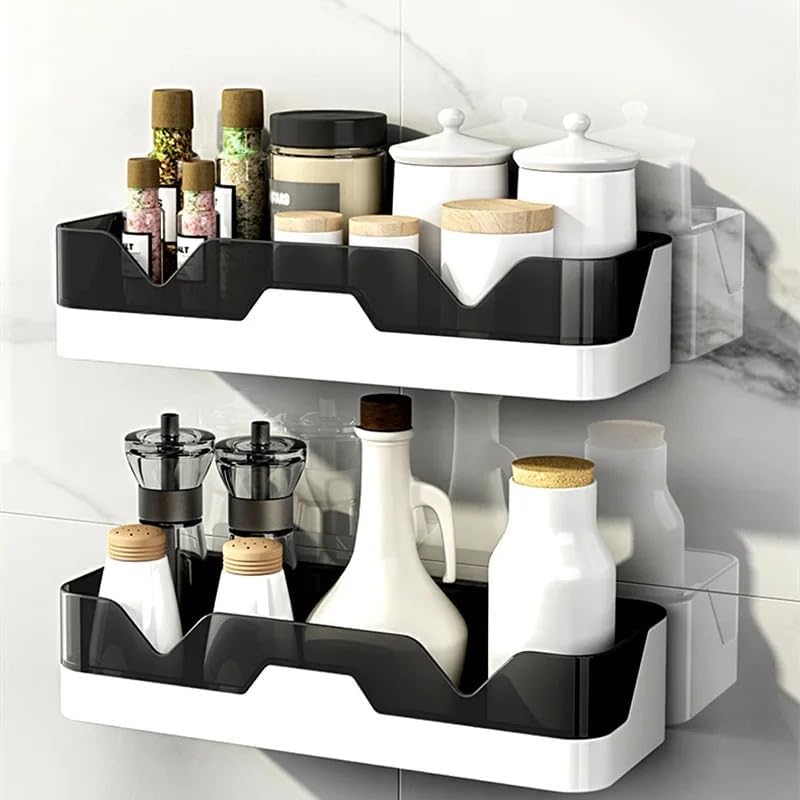 Bathroom & Kitchen adhesive organiser Shelf -(Pack of 2): f