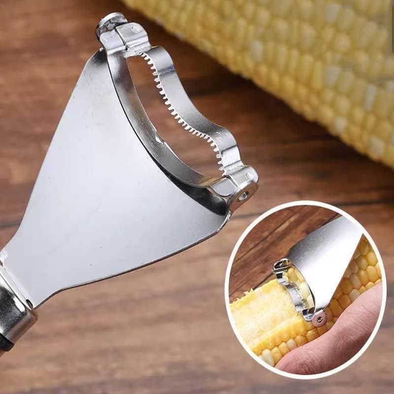 Multipurpose Corn Stripper Peeler – Stainless Steel Manual Corn Kernel Remover Tool :f