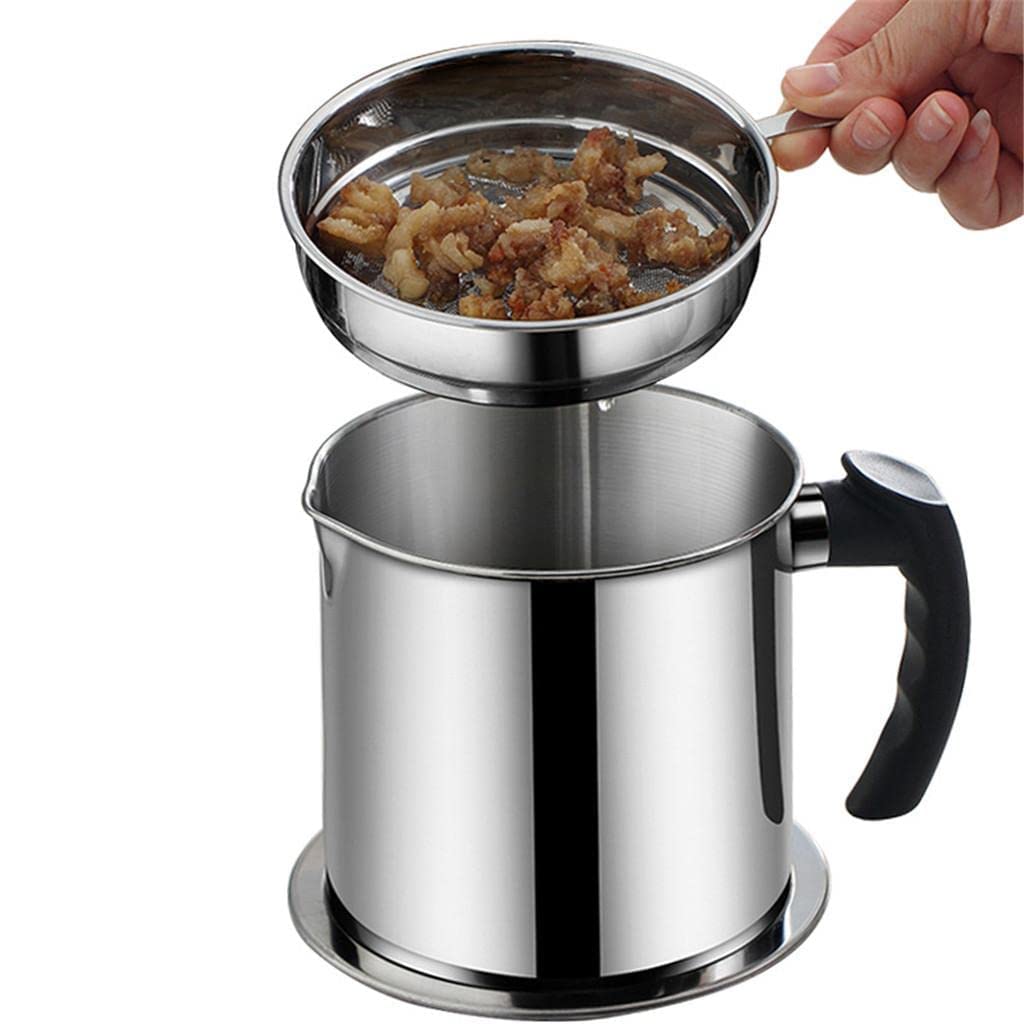 Stainless Steel Oil Filter Jar- Premium and Long Lasting.g