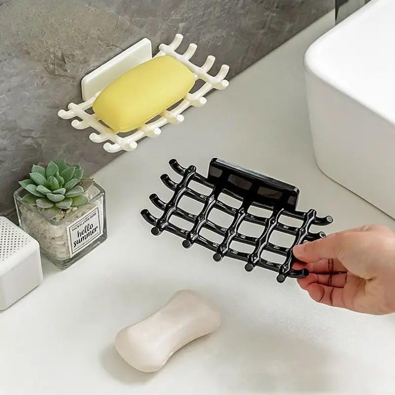 Wall Mounted Dish with Hooks – Space Saving Bathroom Organizer: f