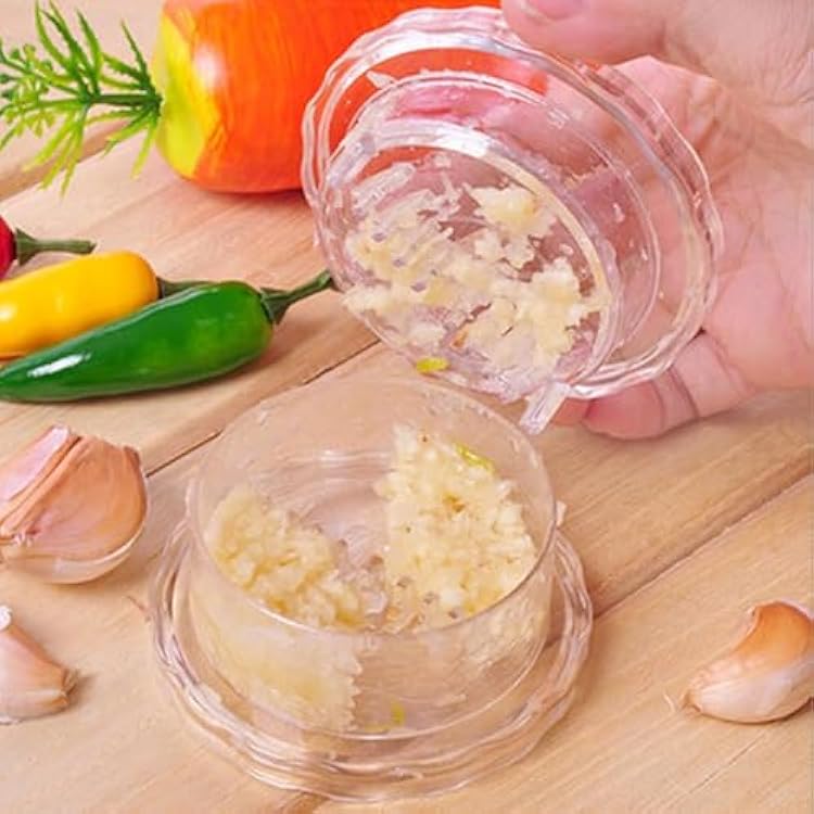 Twist & Crush, Mess-Free Garlic Crusher – Easy Twist Garlic Press Tool Set: f