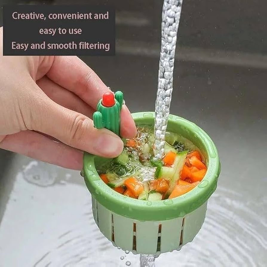 Kitchen Sink Strainer Basket with Handle – Hanging Food Waste Filter & Drain Catcher: f