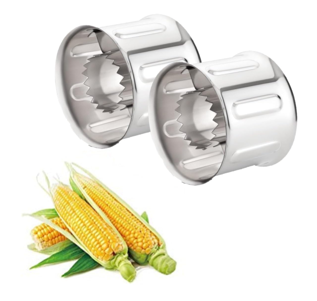 Multipurpose Corn Cutter & Kernel Stripper – Stainless Steel Cob Peeler for Home Kitchen: f