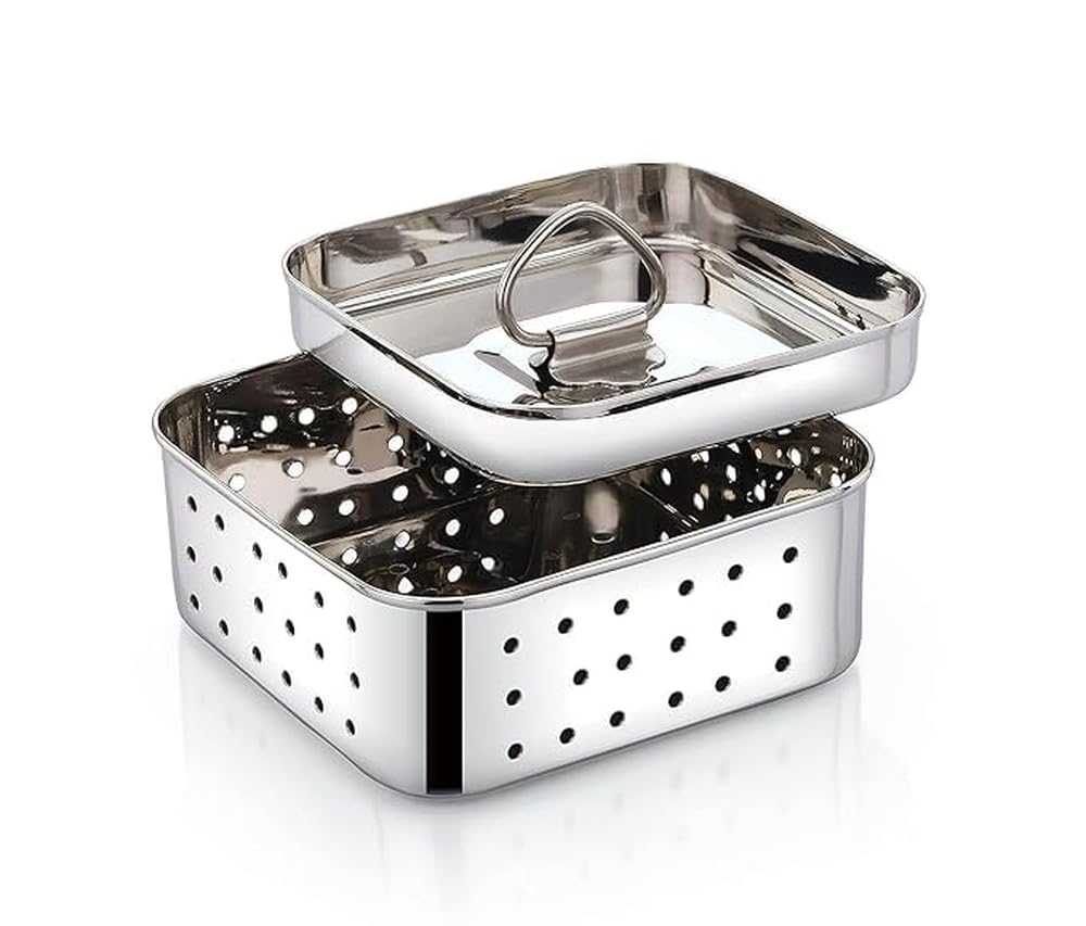 Homemade Paneer Maker Kit – Stainless Steel Press Mould for Fresh Paneer, Tofu & Cheese: f
