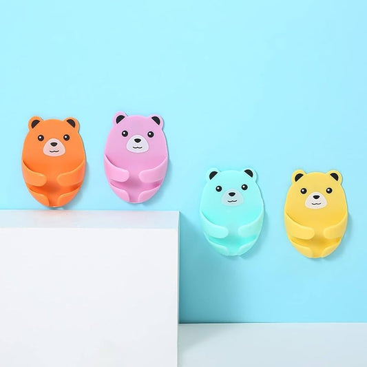 Cute Bear Cable Management Clips – Wall Mount Charger & Wire Holder: f