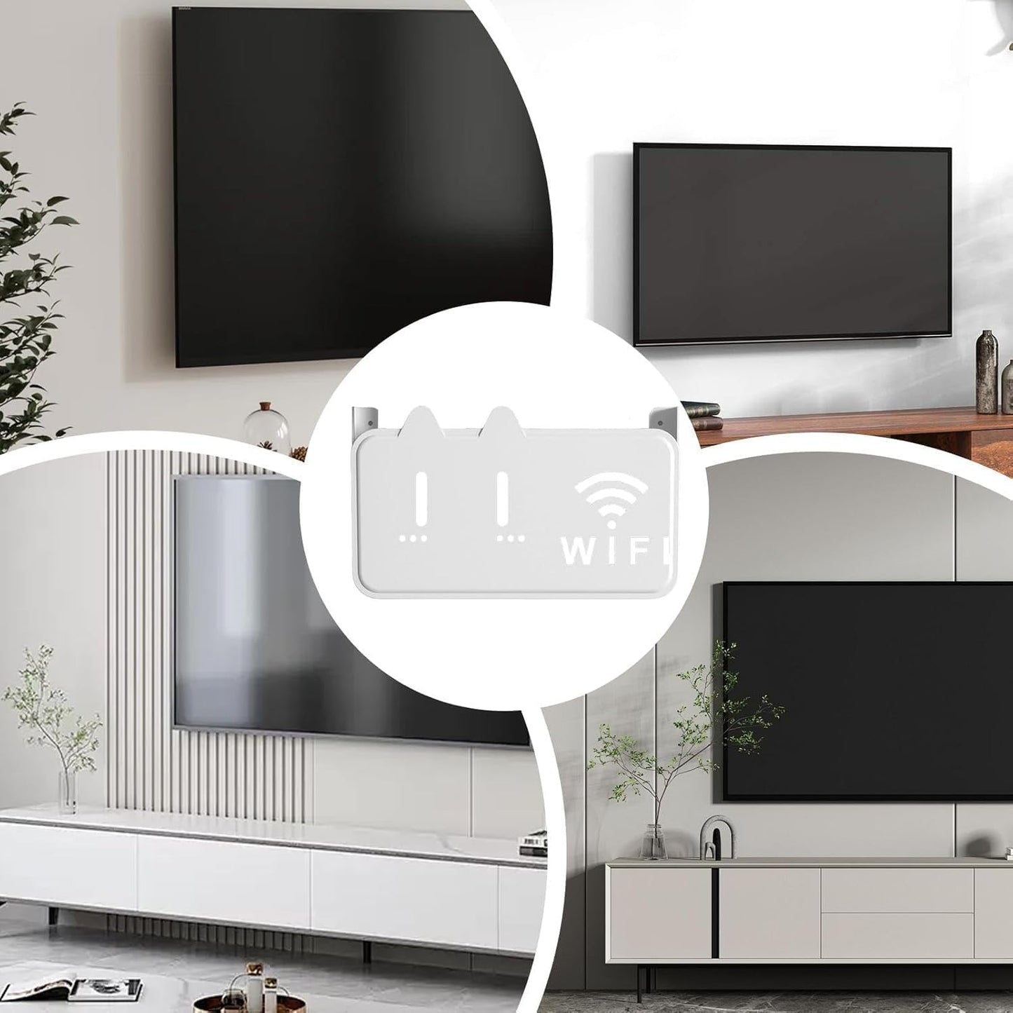 WiFi Router Storage Box – Cable Organizer & Wall Mount Cover .g