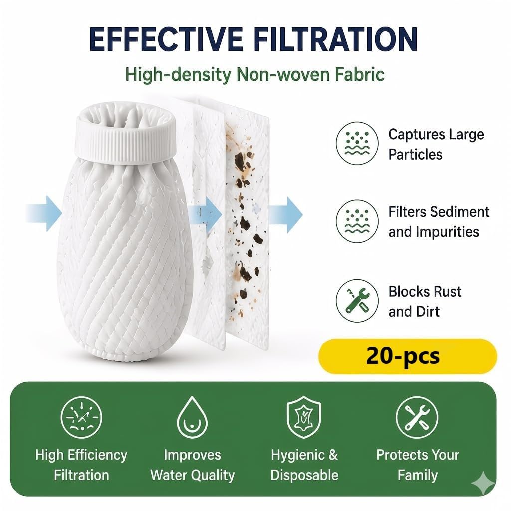 Disposable Faucet Filter Mesh Pads – High-Density Tap Filter Cotton :f