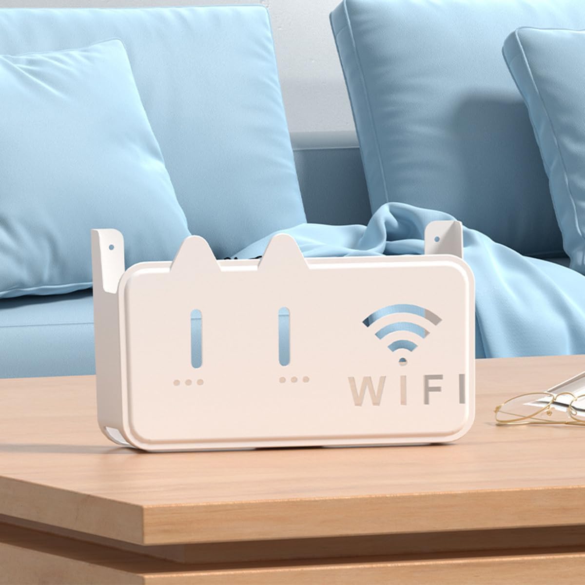 WiFi Router Storage Box – Cable Organizer & Wall Mount Cover .g