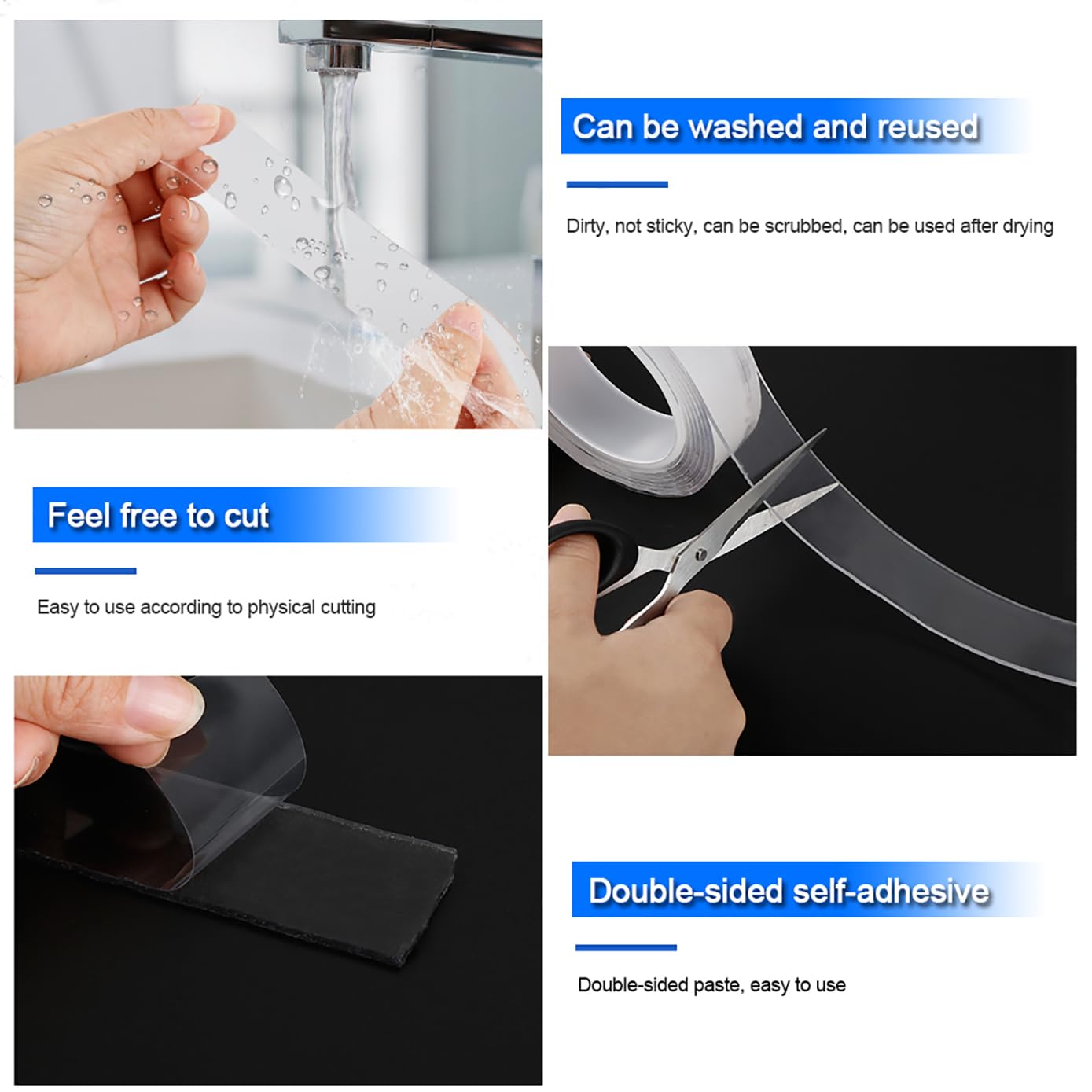 Reusable Magic Gel Tape- Double sided - .g