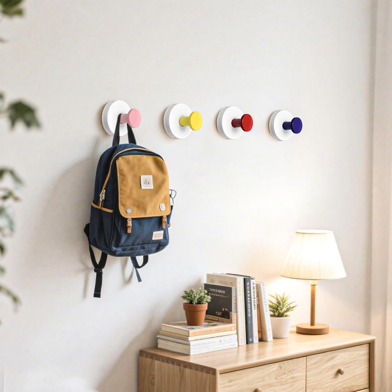Reusable Heavy-Duty Suction Cup Hooks (Set of 4) – Removable Waterproof Wall Hooks;f