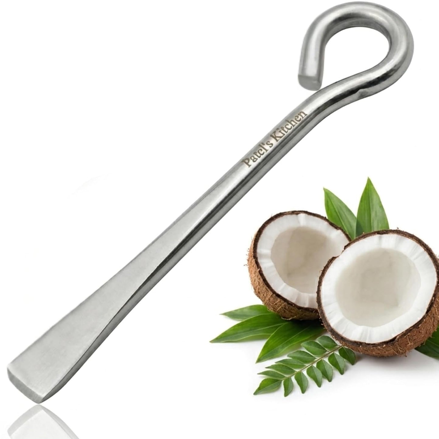 Coconut Slicer, Cutter & Remover – Stainless Steel 2 Pack | Coconut Core Pit Remover & Skin Peeler :f