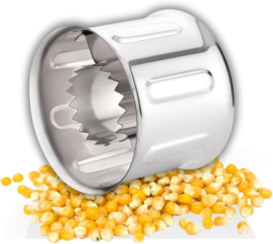Multipurpose Corn Cutter & Kernel Stripper – Stainless Steel Cob Peeler for Home Kitchen: f