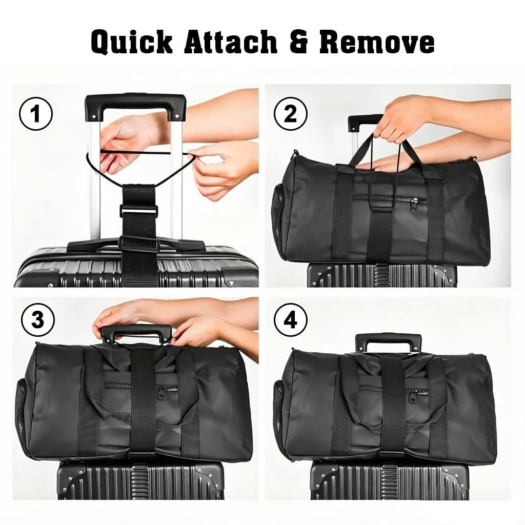 Luggage Connector Strap for Suitcase | Adjustable Elastic Travel Strap for Bags, Backpacks & Accessories :f