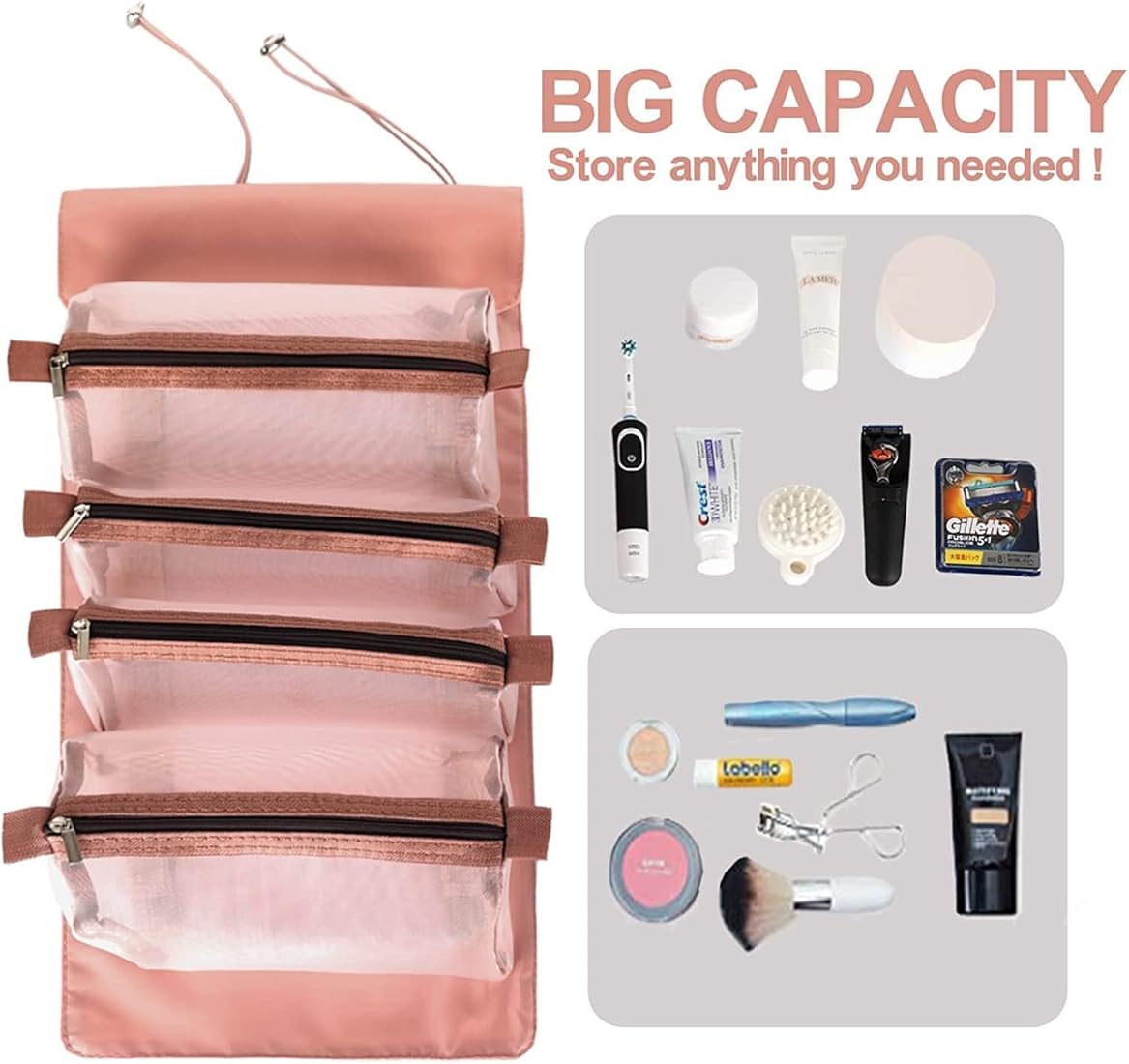 Foldable Makeup Storage Pouch for Cosmetics & Beauty Accessories –: f
