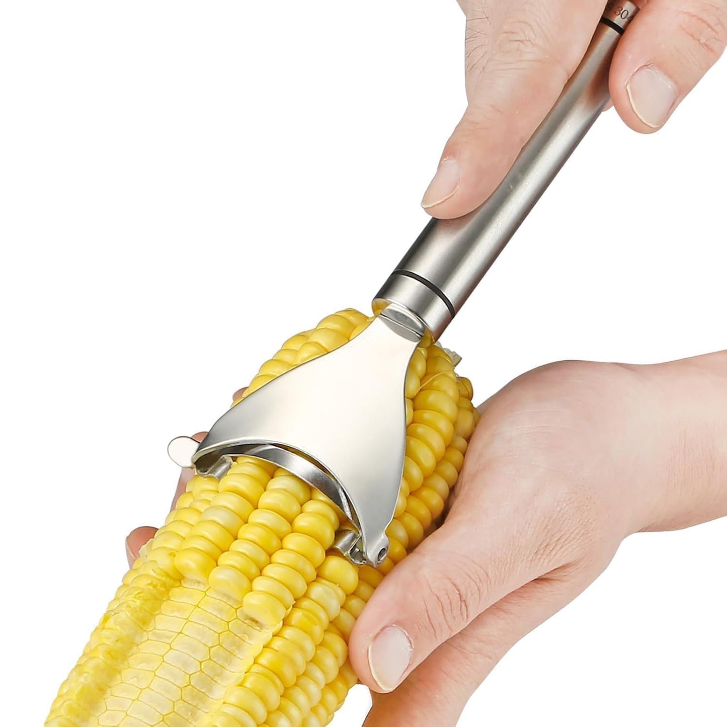 Multipurpose Corn Stripper Peeler – Stainless Steel Manual Corn Kernel Remover Tool :f
