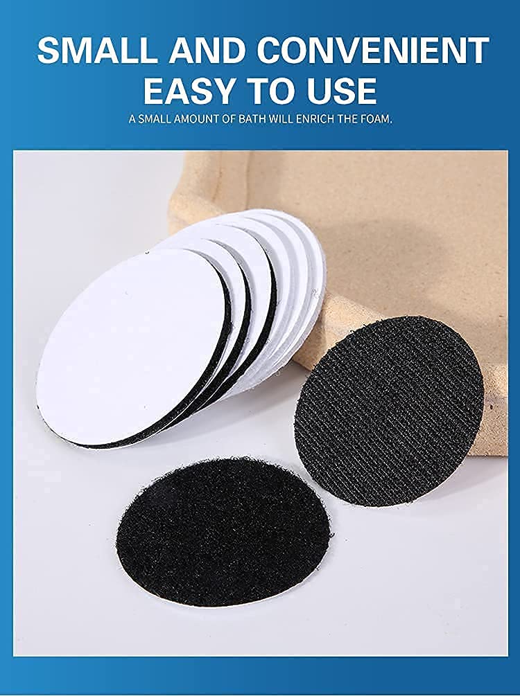 Anti-Slip Velcro Tape Dots – Self Adhesive Double-Sided Grip for Carpets, Bedsheets & Rugs- f