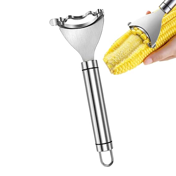 Multipurpose Corn Stripper Peeler – Stainless Steel Manual Corn Kernel Remover Tool :f