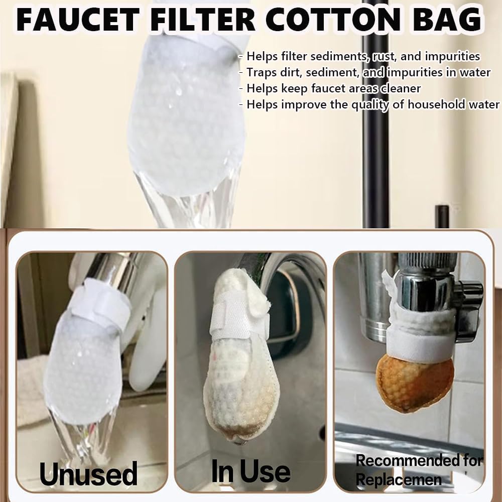 Disposable Faucet Filter Mesh Pads – High-Density Tap Filter Cotton :f