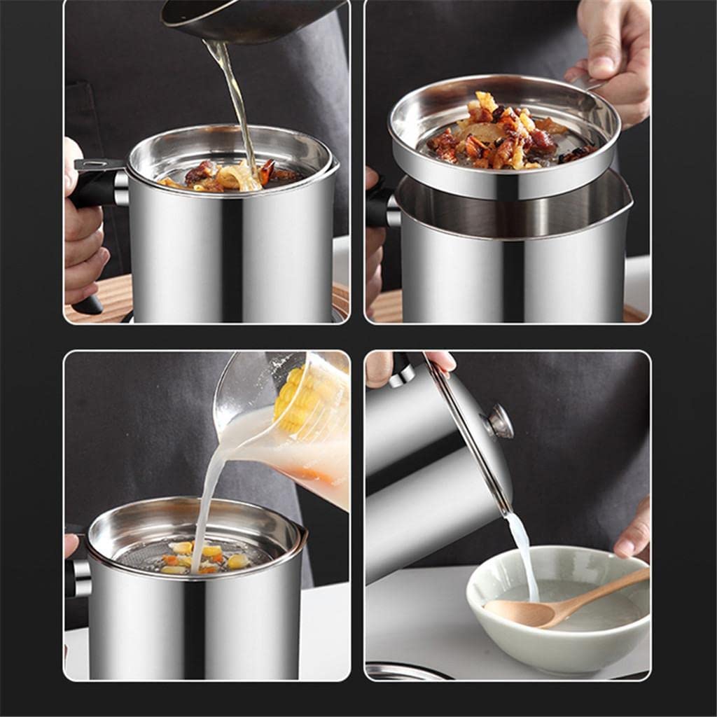 Stainless Steel Oil Filter Jar- Premium and Long Lasting.g