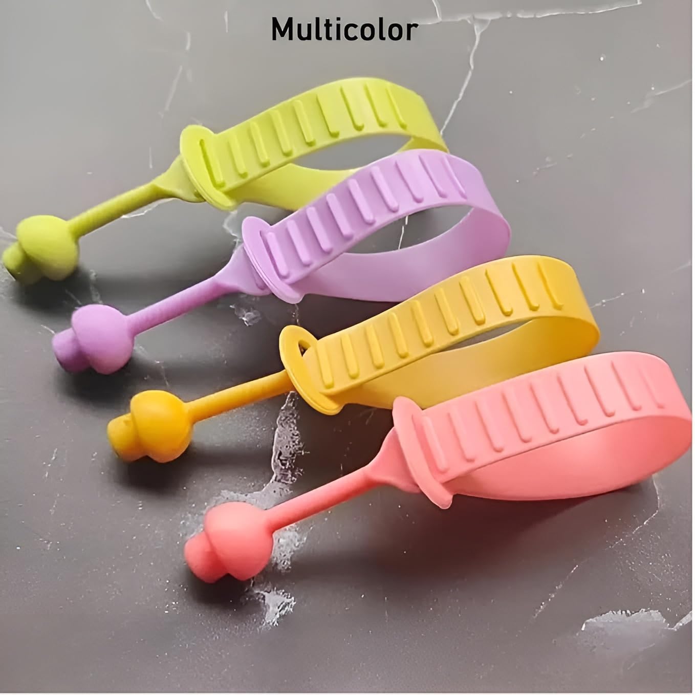Silicone Toilet Seat Lifter Handle (Pack of 4) – Self-Adhesive Hygienic Toilet Cover Clip; f