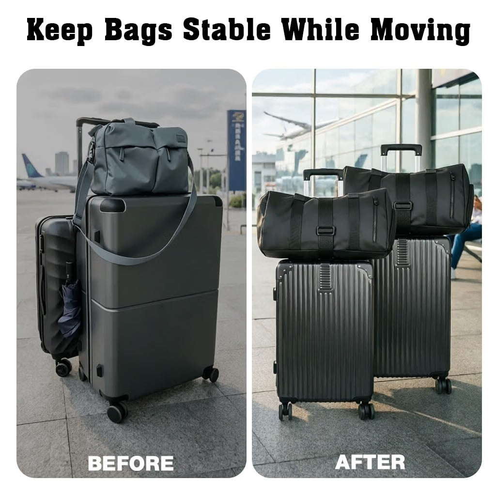 Luggage Connector Strap for Suitcase | Adjustable Elastic Travel Strap for Bags, Backpacks & Accessories :f