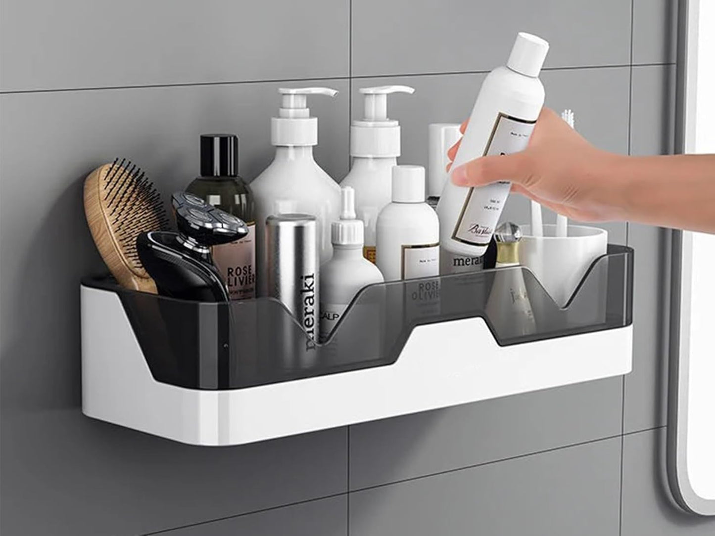 Bathroom & Kitchen adhesive organiser Shelf -(Pack of 2): f