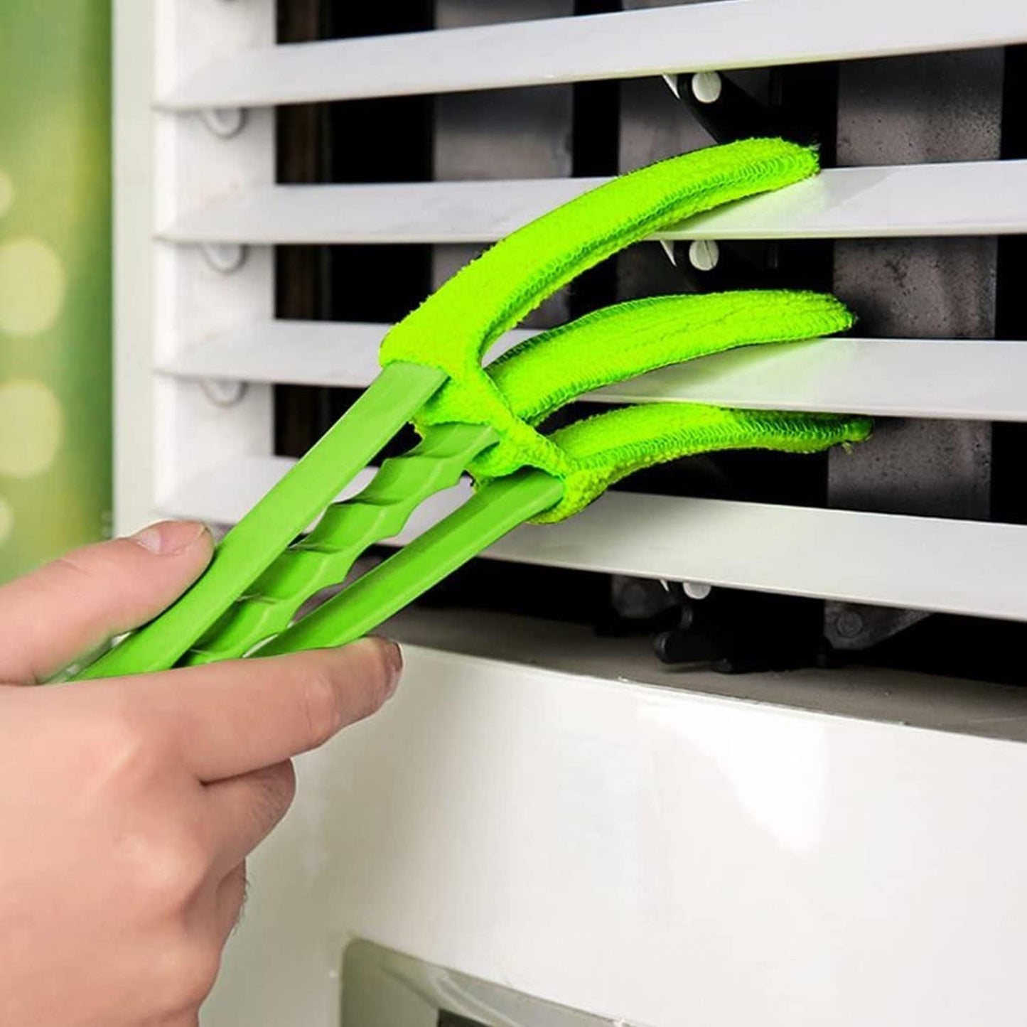 3-in-1 Blinds and Ac Vent Cleaning Brush with Microfiber Sleeves – Multipurpose Dust Remover Tool: g