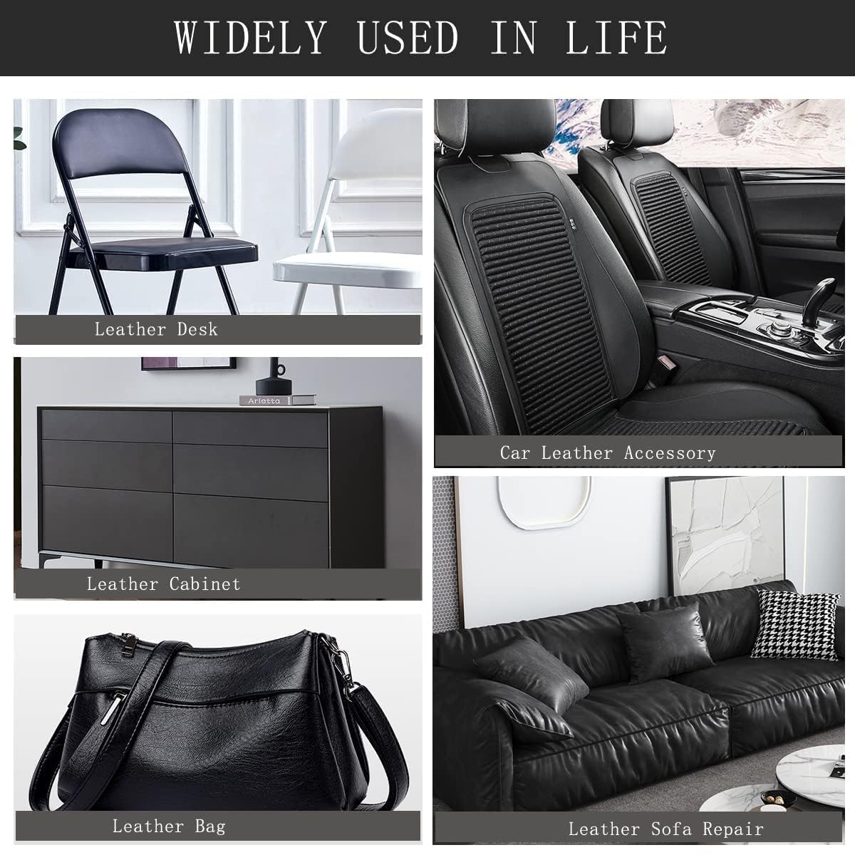 Adhesive Leather Repair Patch – (30x60 cm) Quick Fix (Pack of 2), g