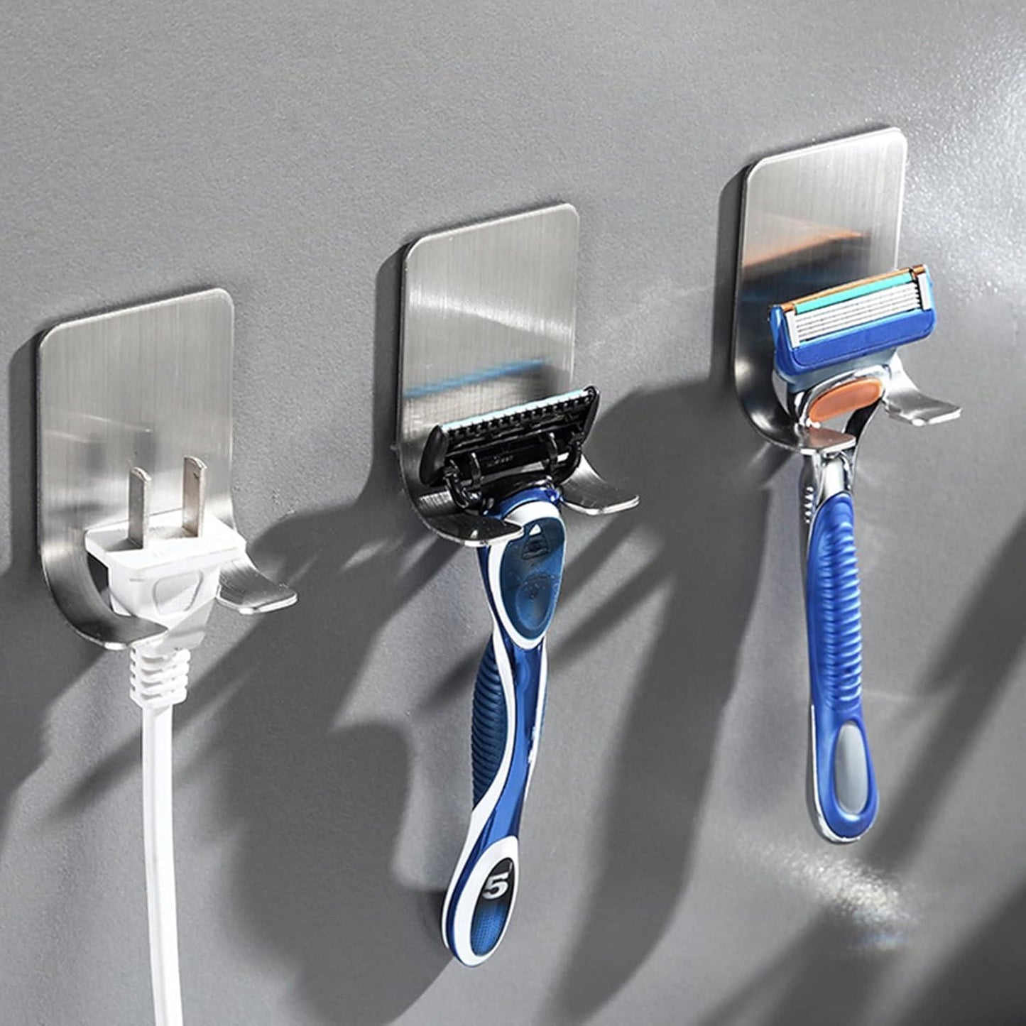 Multipurpose Wall Mounted Holder- Self-Adhesive Organizer for Phone, Charger & Accessories :f