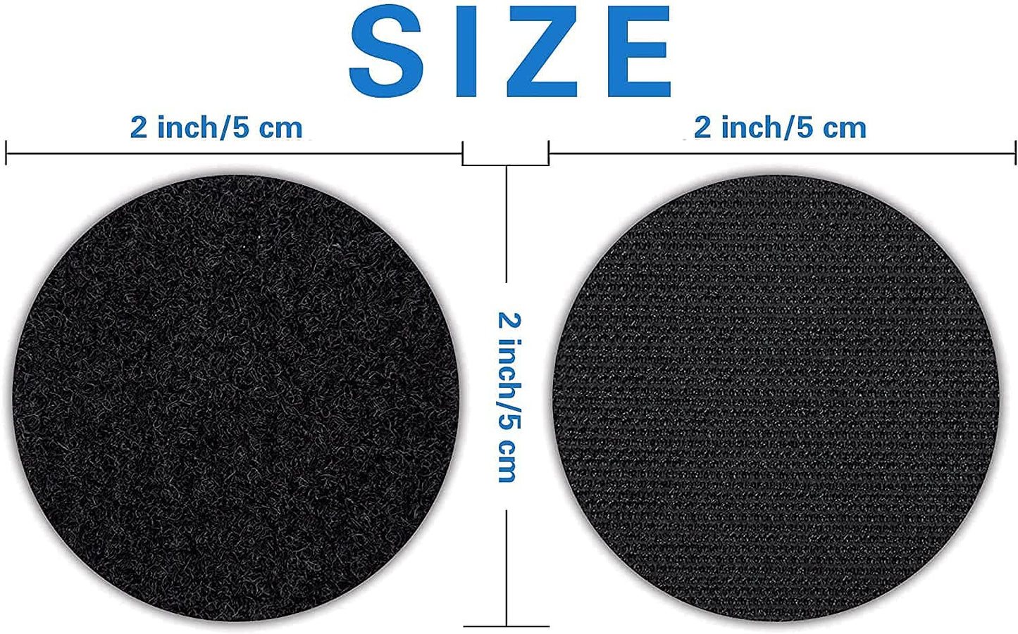 Anti-Slip Velcro Tape Dots – Self Adhesive Double-Sided Grip for Carpets, Bedsheets & Rugs- f