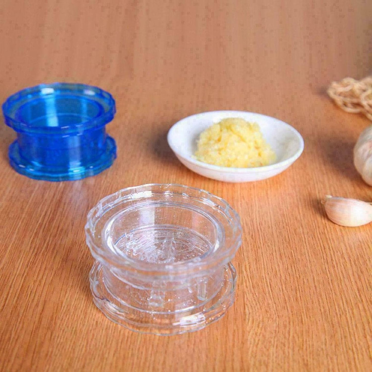 Twist & Crush, Mess-Free Garlic Crusher – Easy Twist Garlic Press Tool Set: f