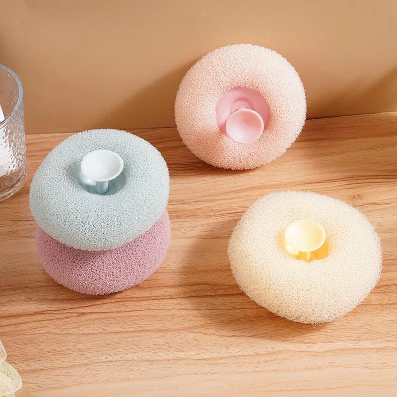 Suction Cup Bath Loofah- Pack of 3