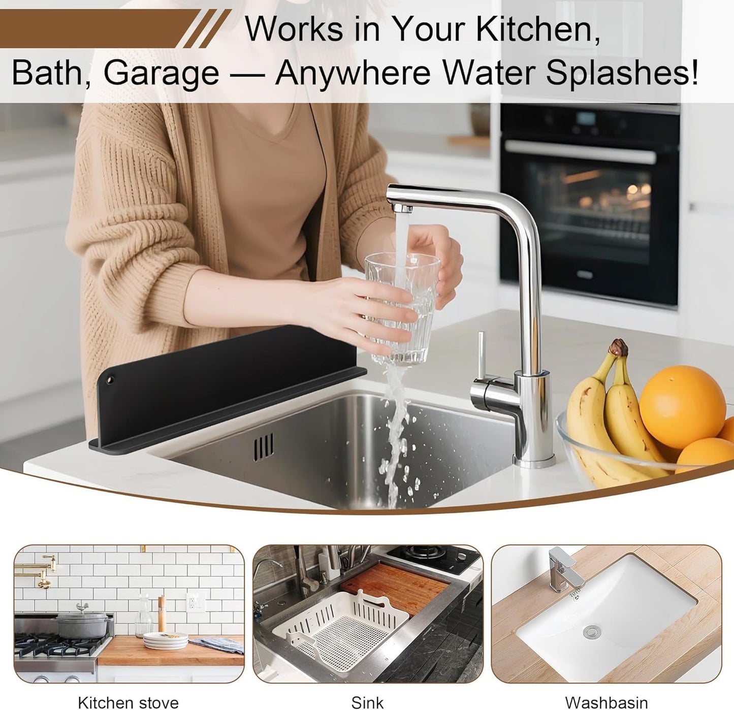 Silicone Anti Splash Guard – Keep Your Sink Area Clean & Dry-.g