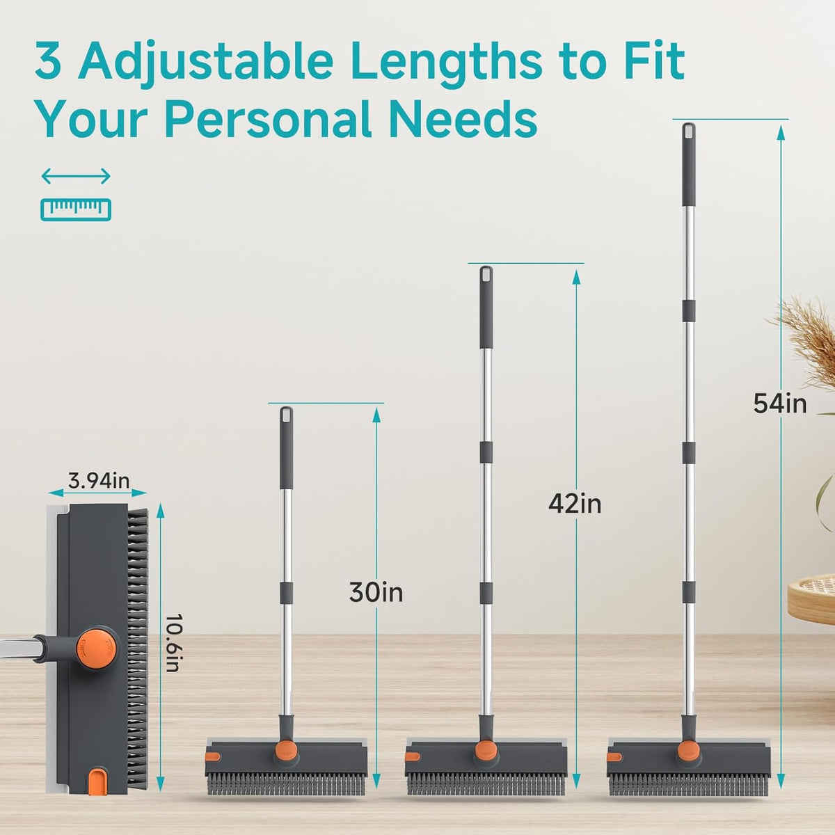 3-in-1 Bathroom Cleaning Brush with Wiper : f
