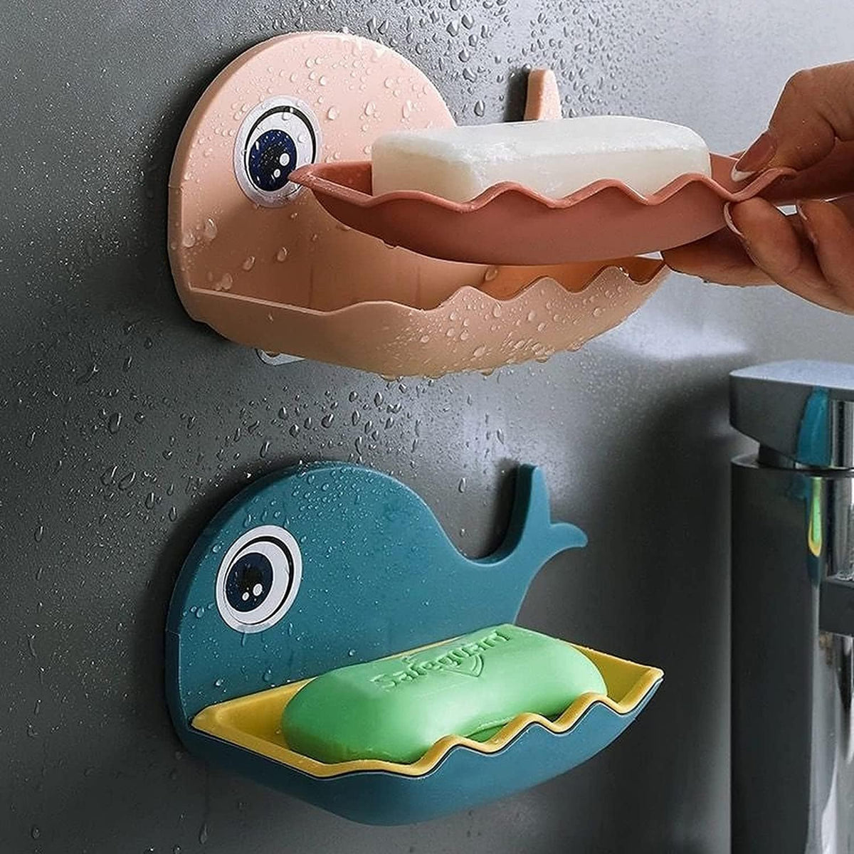 Waterproof Whale Soap Dish Holder – Stylish Bathroom Soap Storage Tray :f