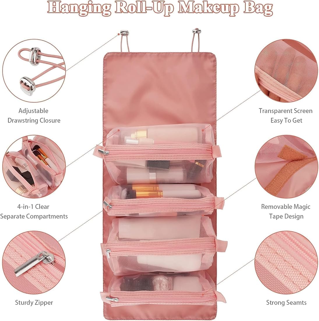 Foldable Makeup Storage Pouch for Cosmetics & Beauty Accessories –: f