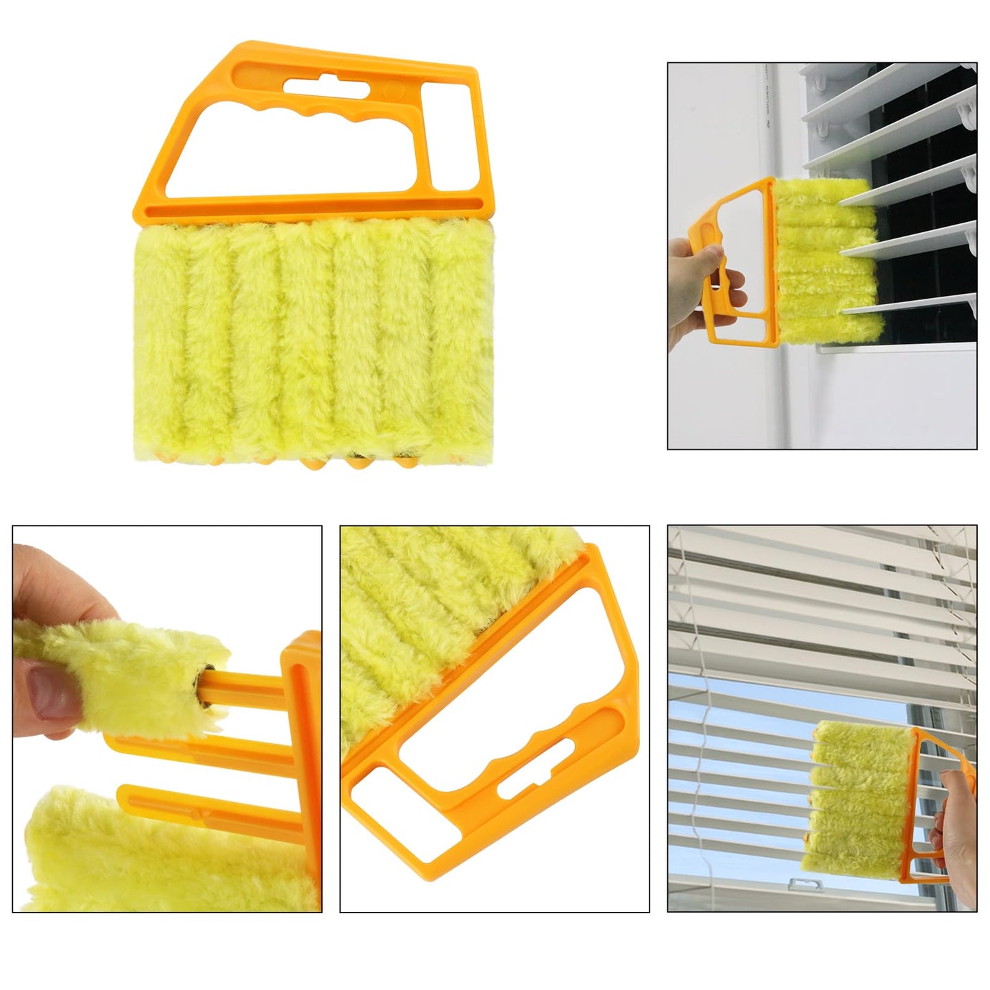 Deep Clean 7-Slat Brush for Window Rails, Blinds & Air Conditioner Vents: f