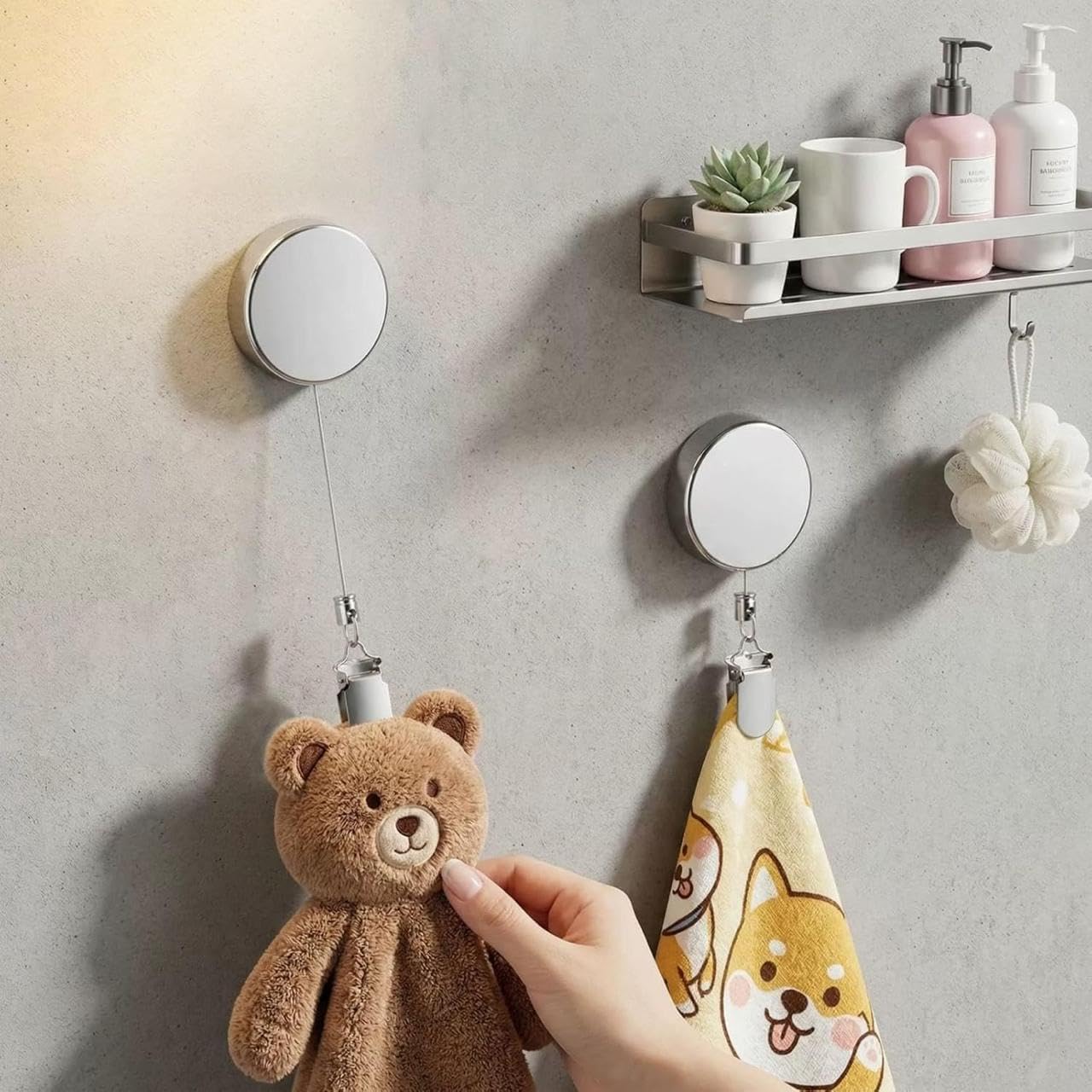 Multifunctional Telescopic Retractable Wall Hanger – 60cm Hanging Hook :f