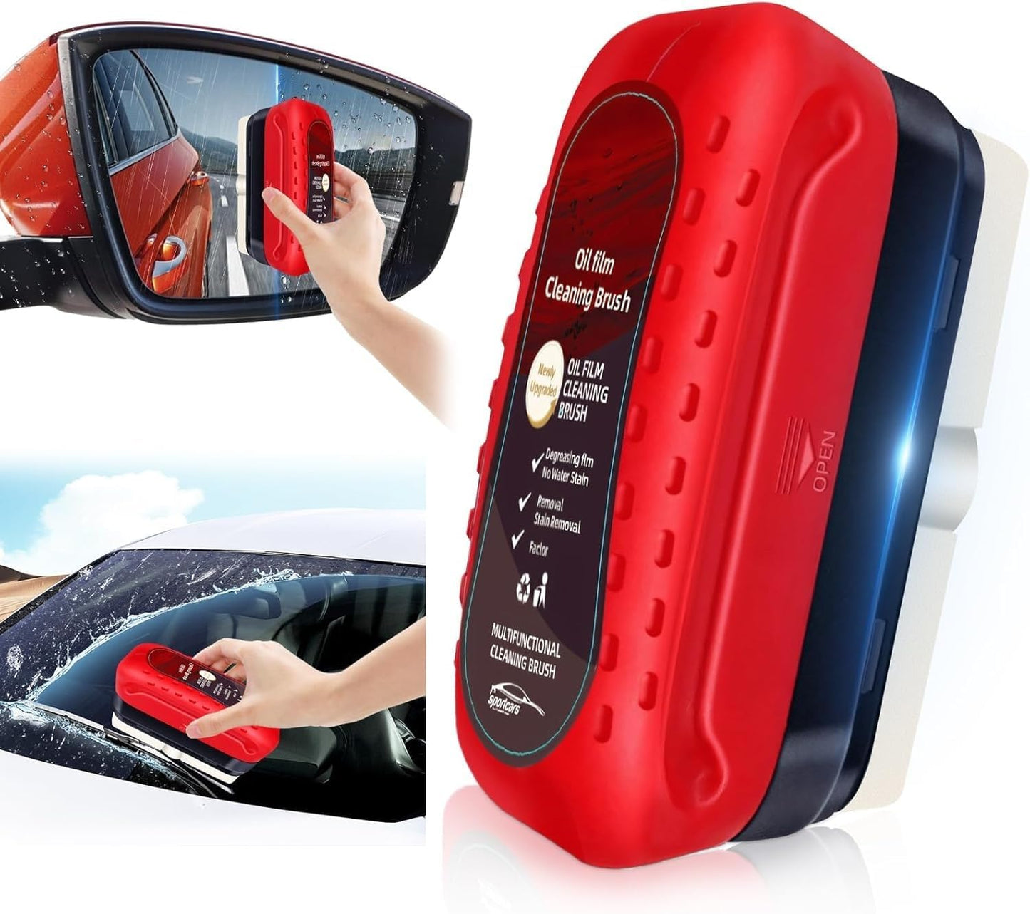 Car Windshield Oil Film Cleaning Brush -.g