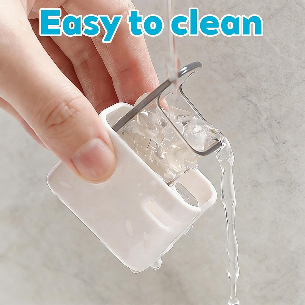 Wall Mounted Toothbrush Holder with Flip Cover | Single Slot Toothbrush Organizer :f