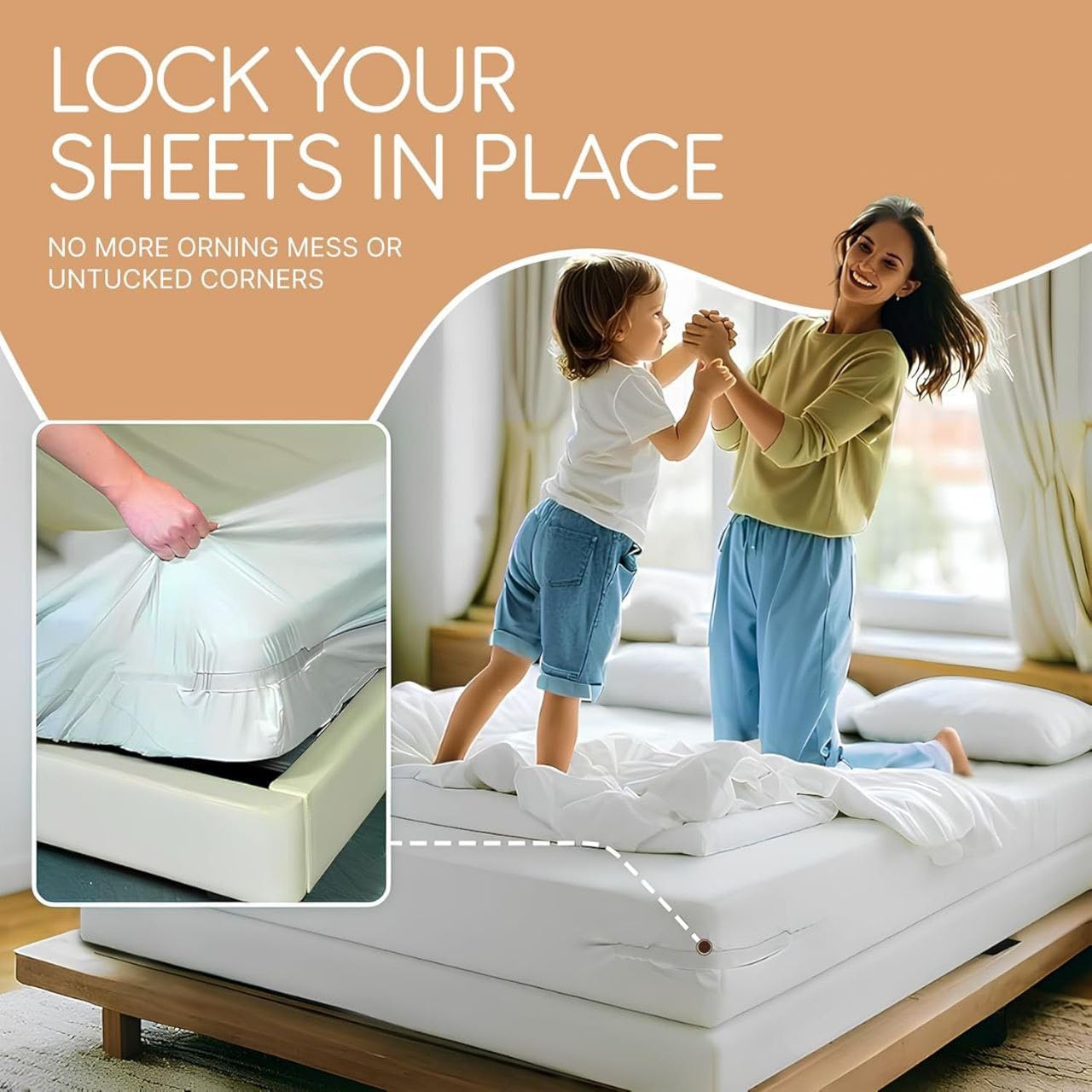 4-Pcs Adjustable Bed Sheet Holder Straps – Heavy-Duty Corner Clips for Tight, Wrinkle-Free Bedding; g